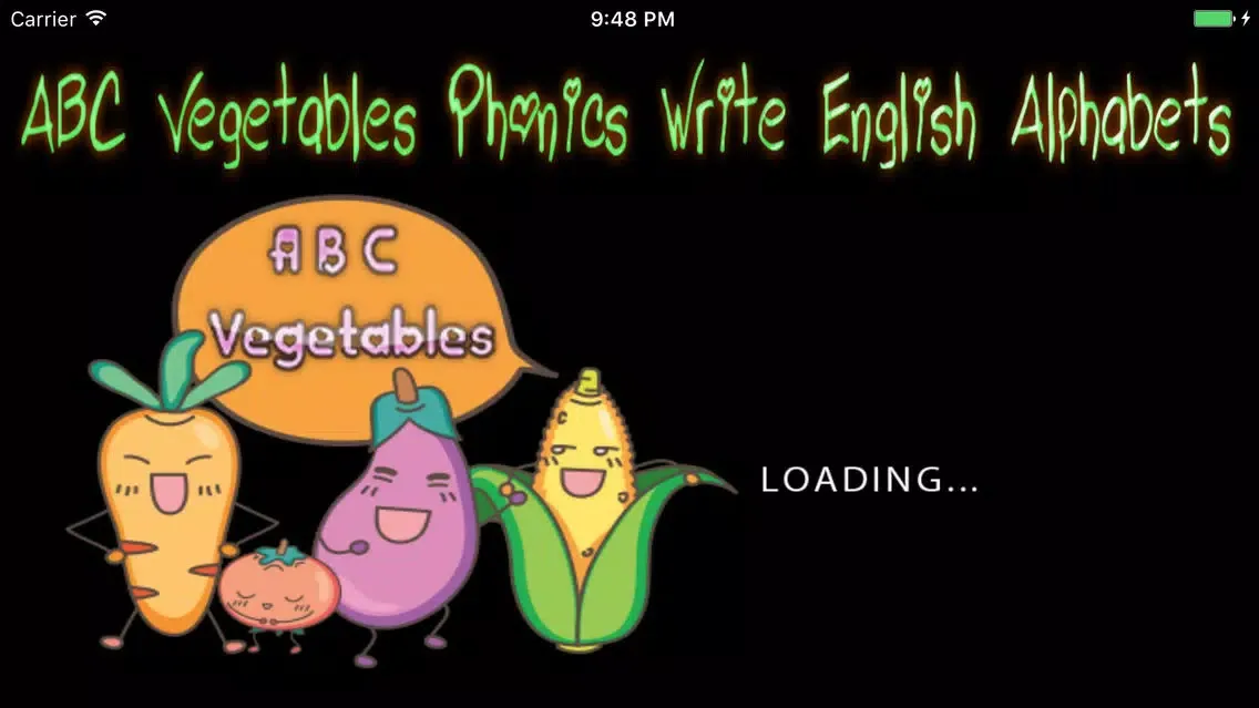 ABC Vegetables Phonics Write English Alphabets سکرین شاٹس