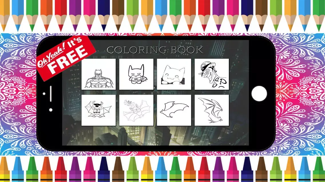 Coloring Book For Batman Free Games Kids Paint Screenshots