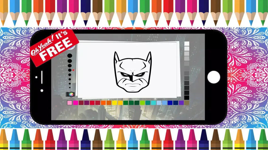 Coloring Book For Batman Free Games Kids Paint Screenshots