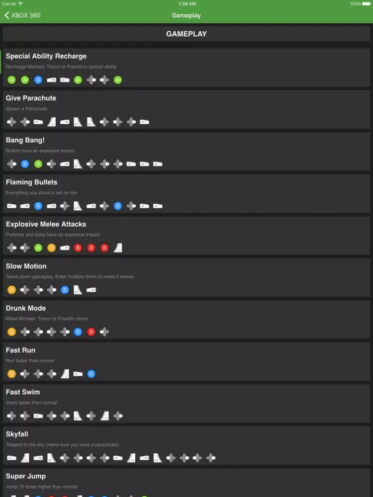 صور All Cheats for GTA 5 (GTA V) iPad 