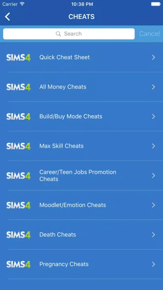 Screenshot di Cheats for Sims 4 (Cheat codes & Guides)