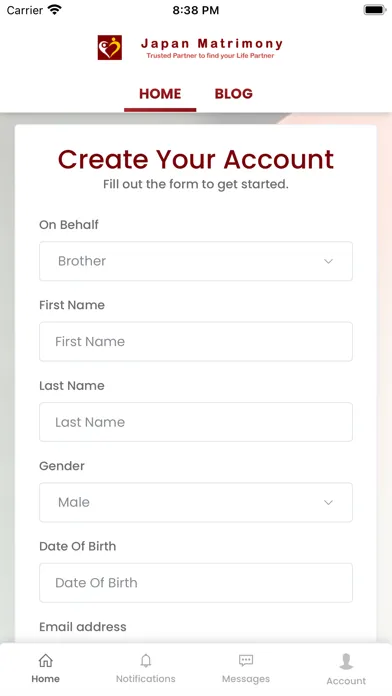 ภาพหน้าจอของ Japan Wedding App