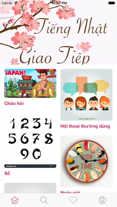 Zrzuty ekranu Tiếng Nhật Giao tiếp cho người Việt