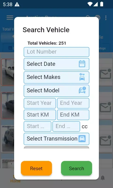 Capturas de pantalla de Japan Car Auctions