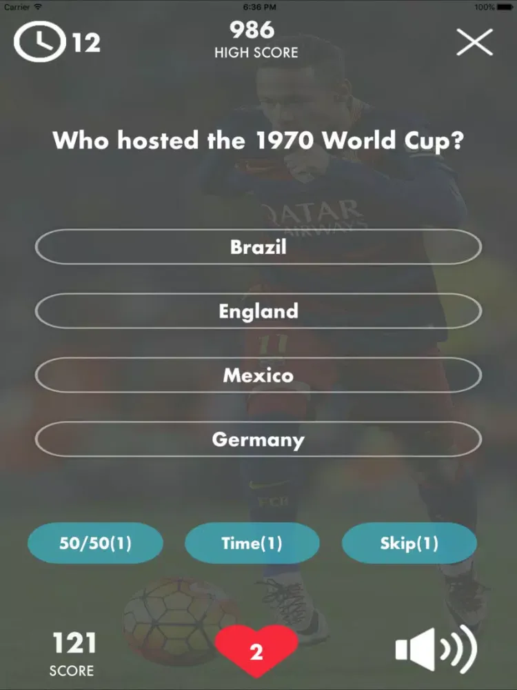 ภาพหน้าจอของ World Football Quiz iPad 
