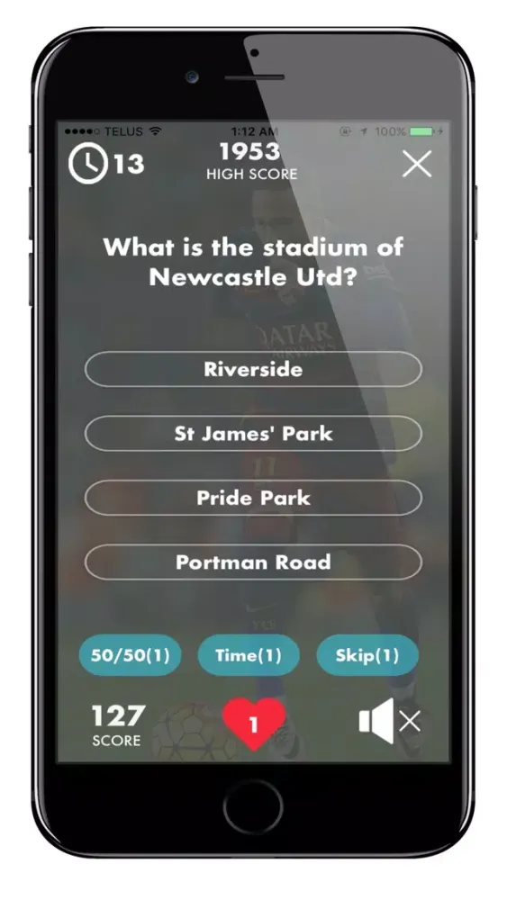 ภาพหน้าจอของ World Football Quiz