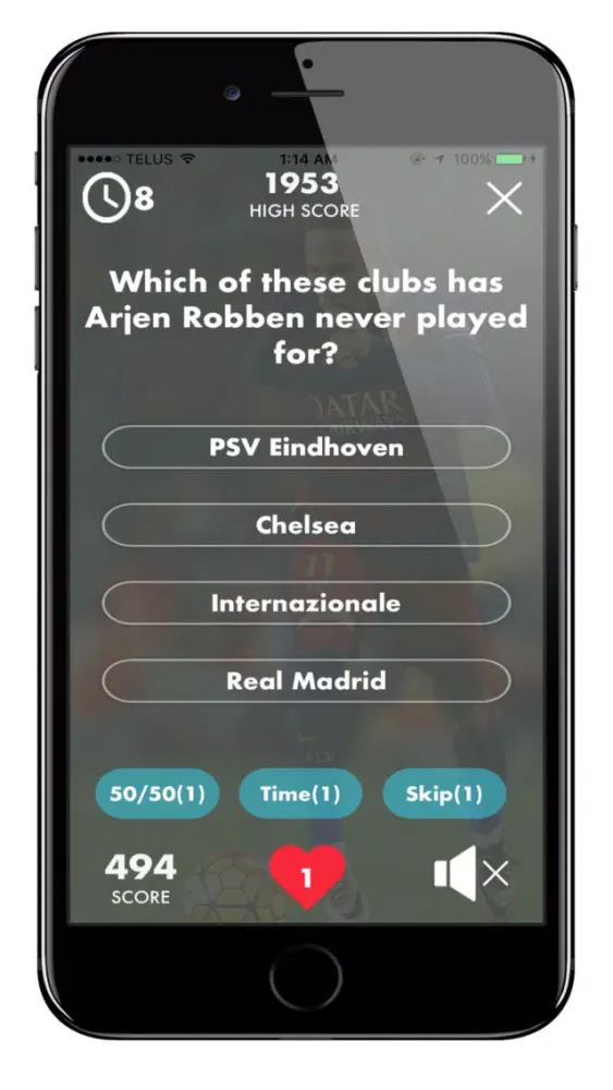 ภาพหน้าจอของ World Football Quiz