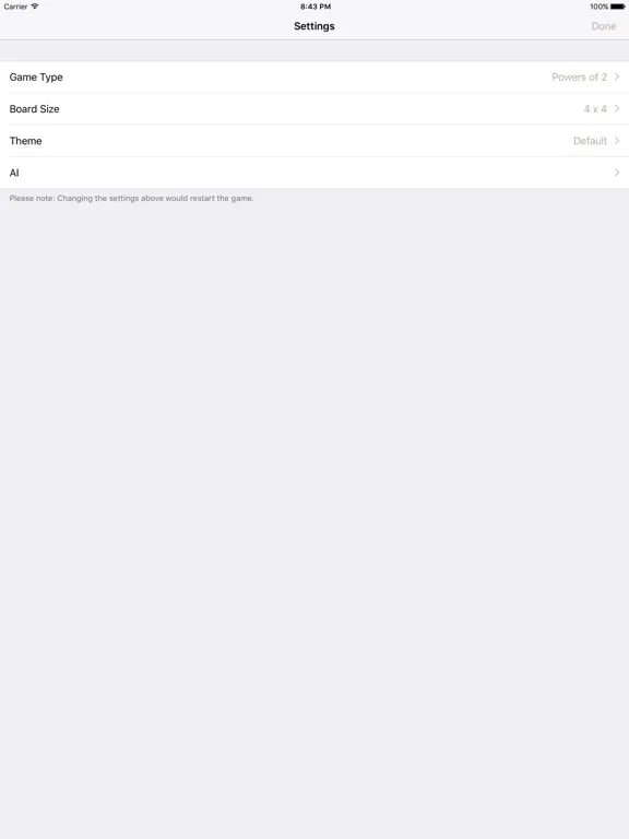 2048 tile number puzzle math game iPad 应用截图