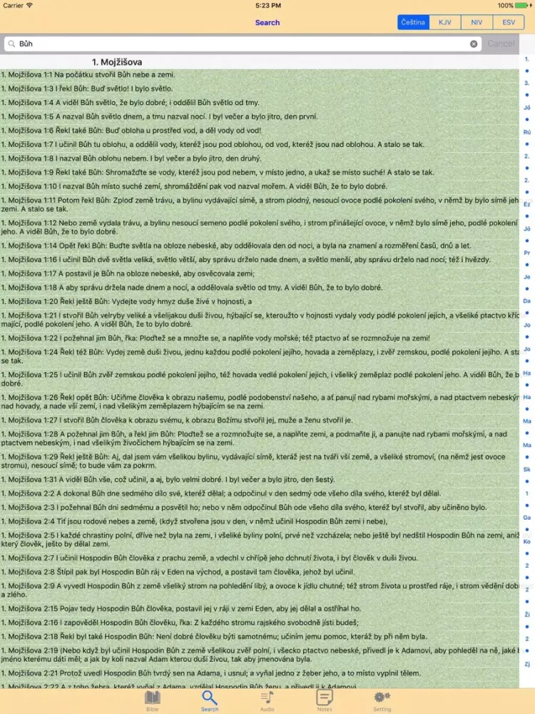 Czech-English Audio Holy Bible iPad  স্ক্রিনশট