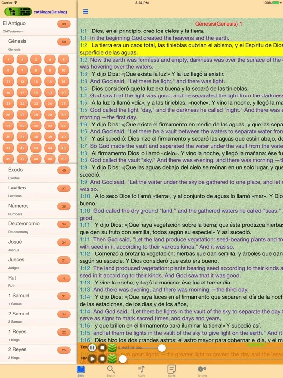 Spanish-English Bilingual Holy Bible iPad  Ekran Görüntüleri