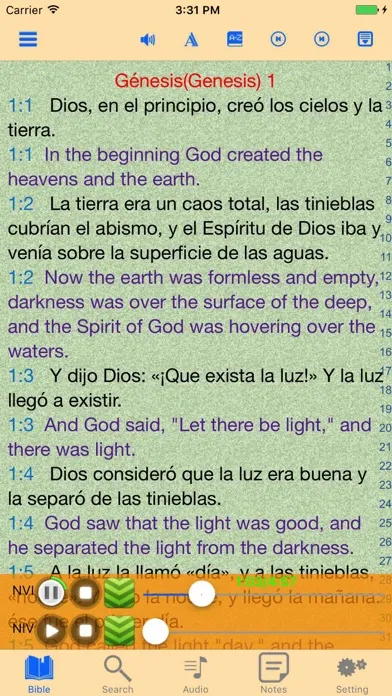 Spanish-English Bilingual Holy Bible Ekran Görüntüleri