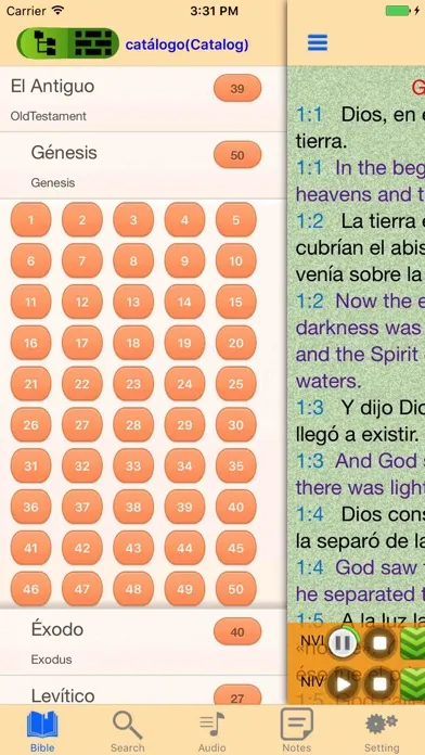Spanish-English Bilingual Holy Bible Ekran Görüntüleri