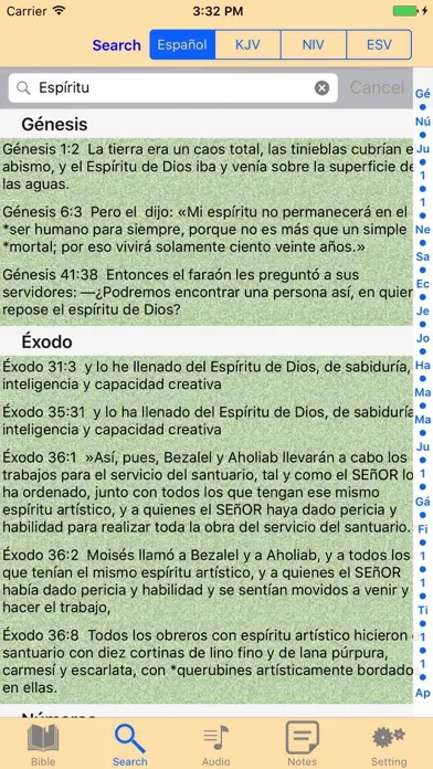 Spanish-English Bilingual Holy Bible Ekran Görüntüleri