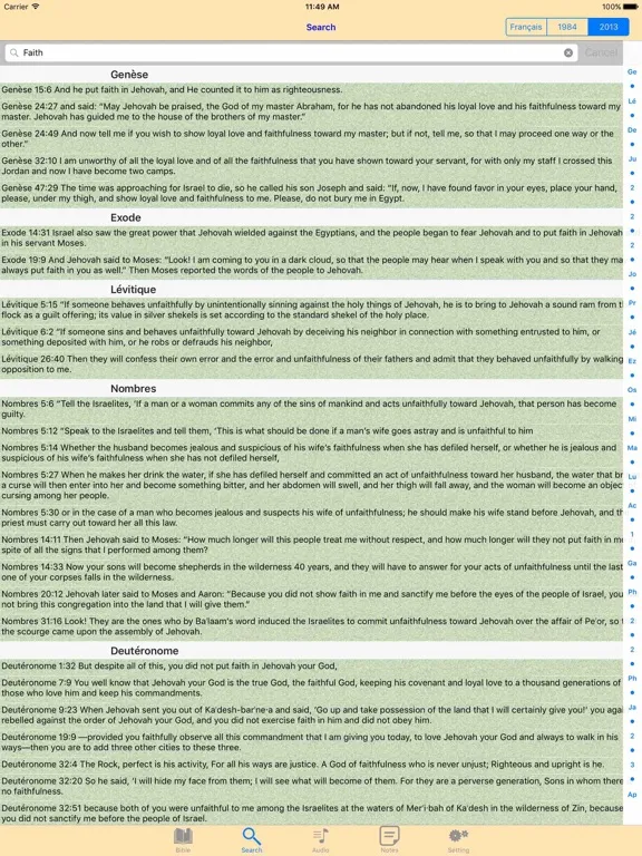 New World Translation Scriptures French-English iPad  Screenshots