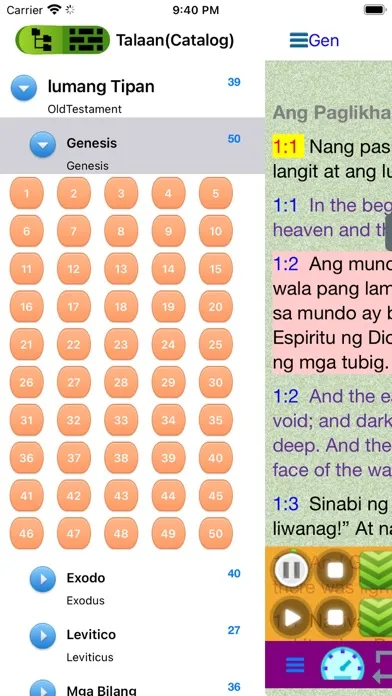 Filipino Tagalog-English Bible Screenshots
