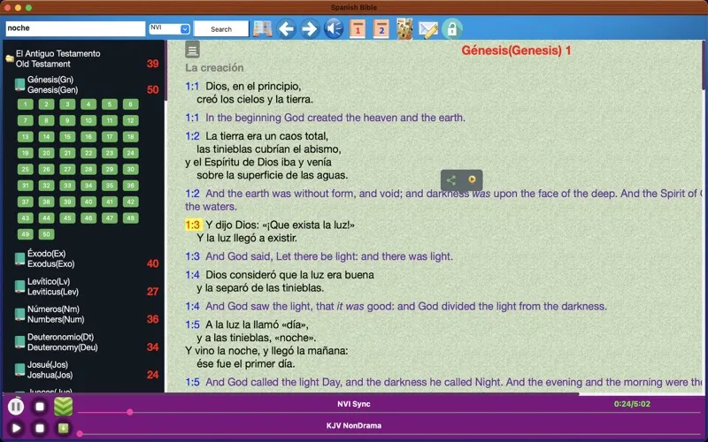Spanish-English Audio Bible スクリーンショット