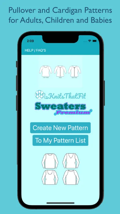 Capturas de pantalla de KnitsThatFit Sweaters Premium