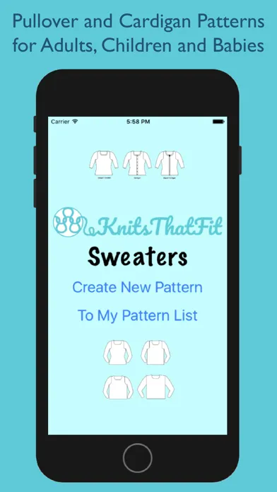 Скриншоты KnitsThatFit Sweaters