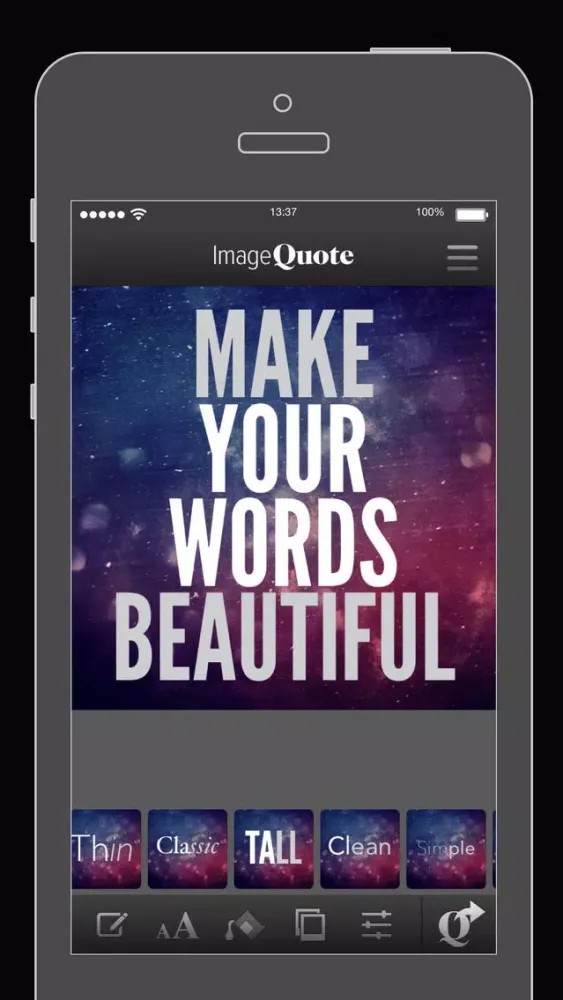 ImageQuote Pro - add text captions to photos Ekran Görüntüleri