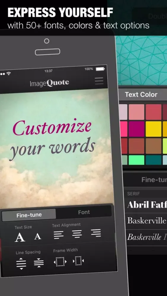 ImageQuote Pro - add text captions to photos Ekran Görüntüleri