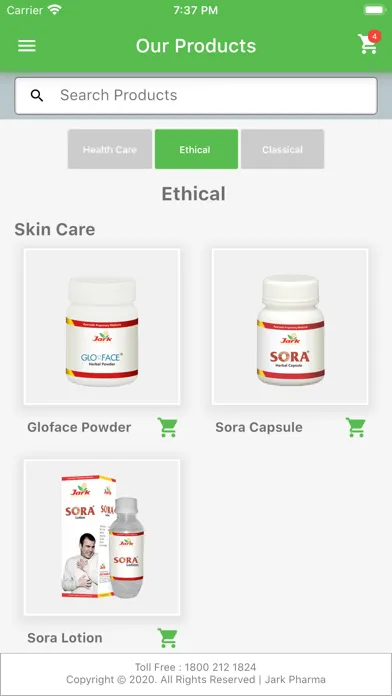 Capturas de pantalla de Jark Pharma