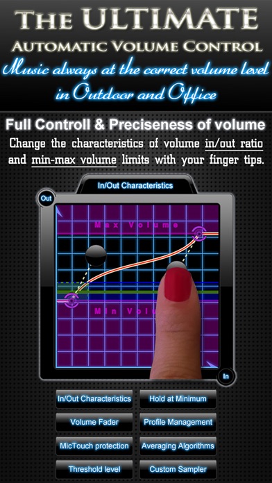 AutoVolume Lite ~ Self Adjusting Volume ~ Detect outside noise and automatically decrease or increase music volume loudness in your headphones Screenshots