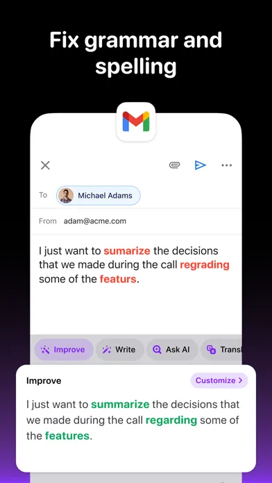 Tangkapan layar KeyWise: AI Keyboard Assistant