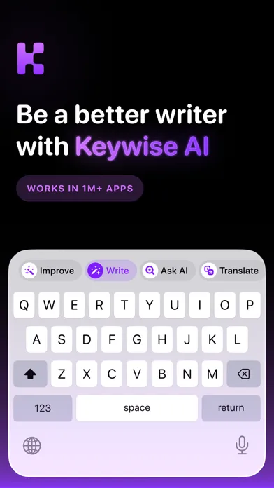 Tangkapan layar KeyWise: AI Keyboard Assistant