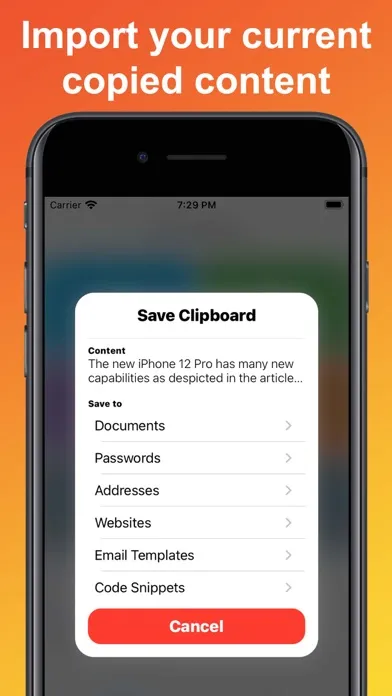 Capturas de tela do Paste Manager - Clipboard sync