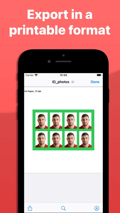 Zrzuty ekranu ID Photo Maker document photos