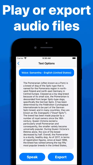 صور Speechy text to speech reader