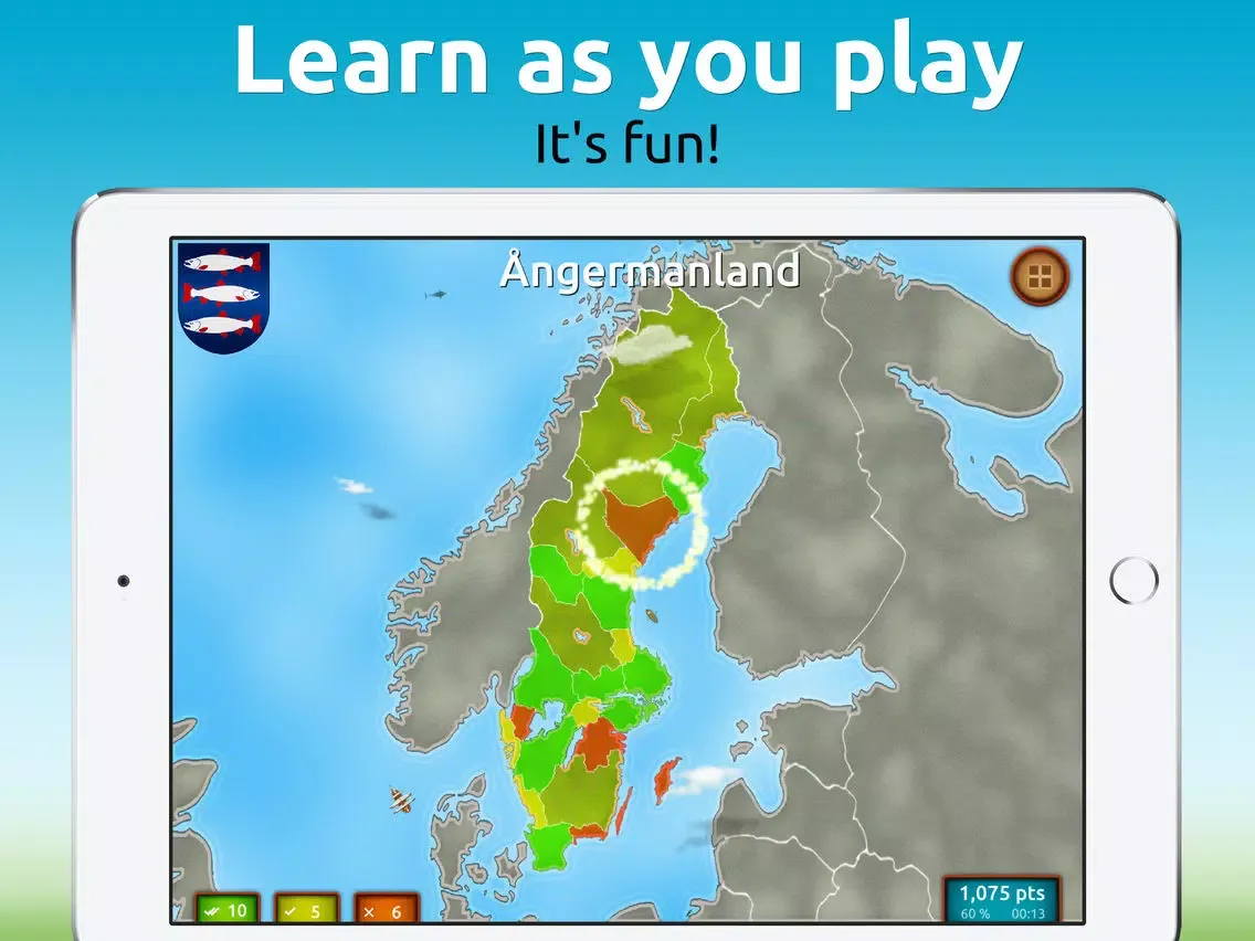 Capturas de tela do GeoExpert - Sweden iPad 