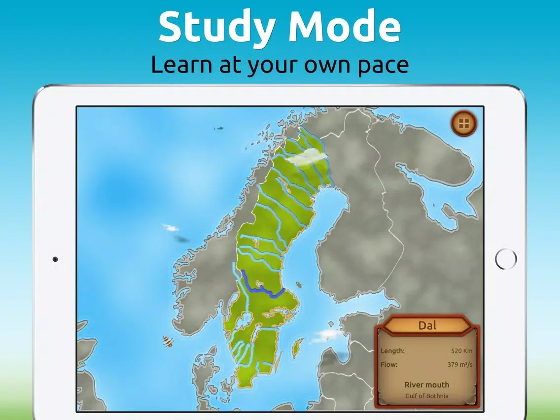 Capturas de tela do GeoExpert - Sweden iPad 