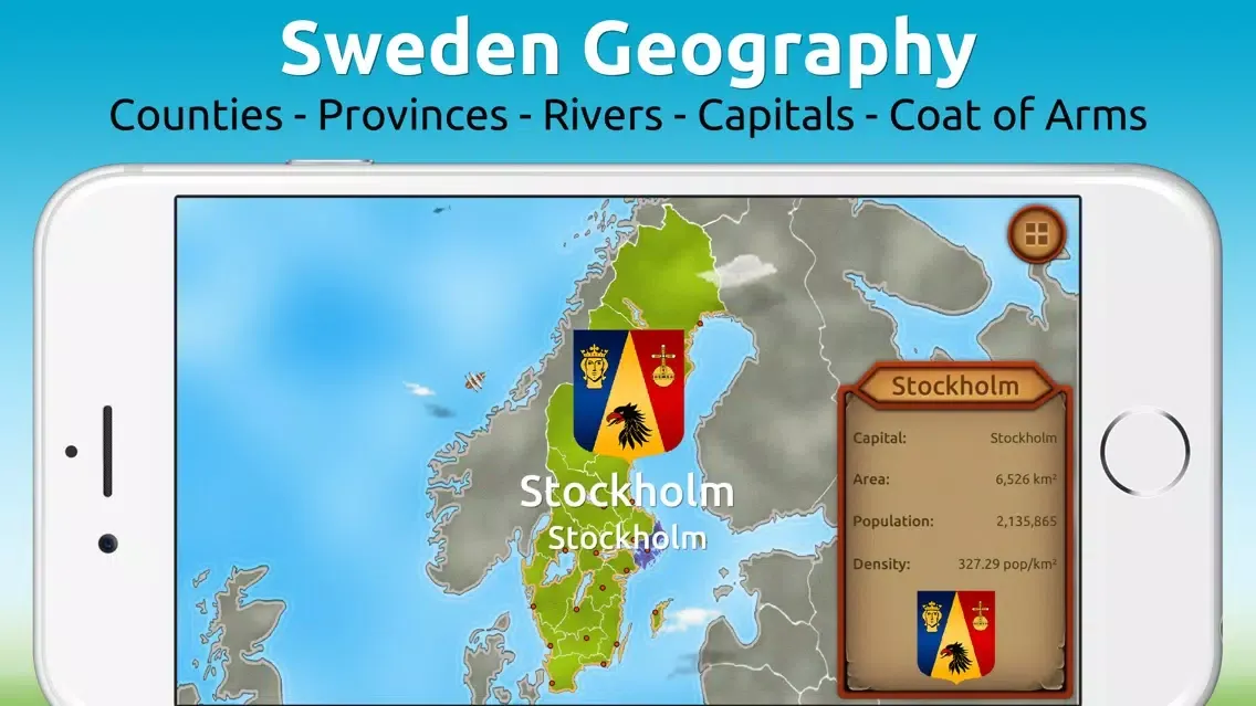 Capturas de tela do GeoExpert - Sweden
