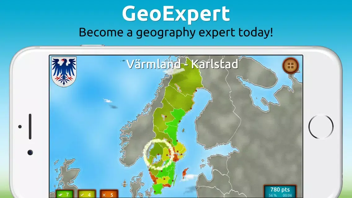 Capturas de tela do GeoExpert - Sweden