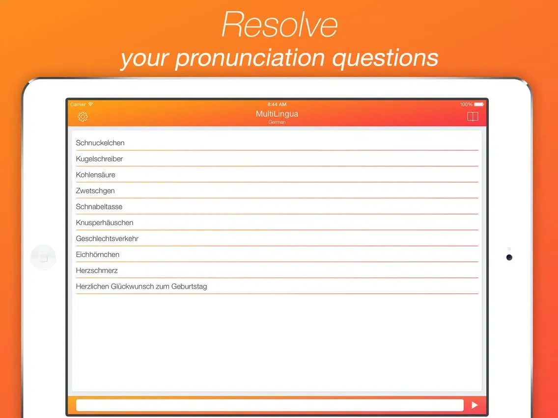 ภาพหน้าจอของ MultiLingua - Pronunciation Tool (Spanish, German, French, Chinese and many other languages) iPad 