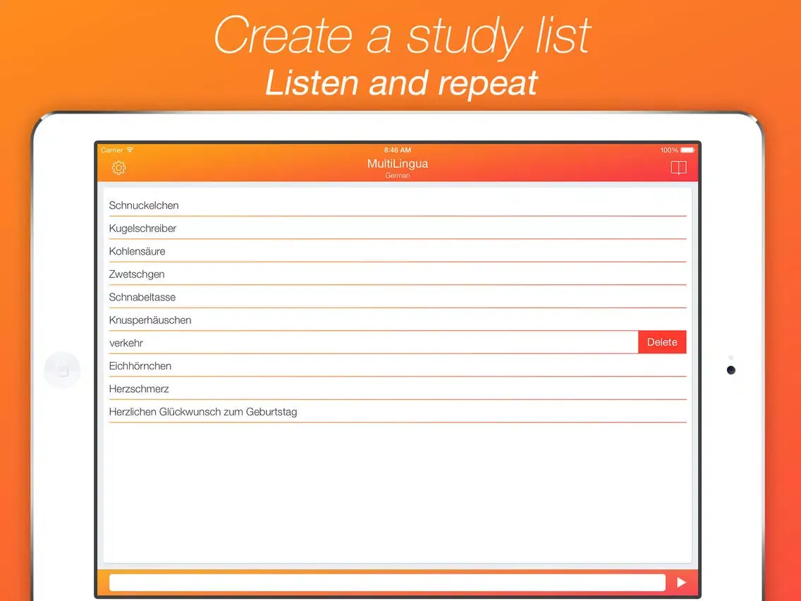 ภาพหน้าจอของ MultiLingua - Pronunciation Tool (Spanish, German, French, Chinese and many other languages) iPad 