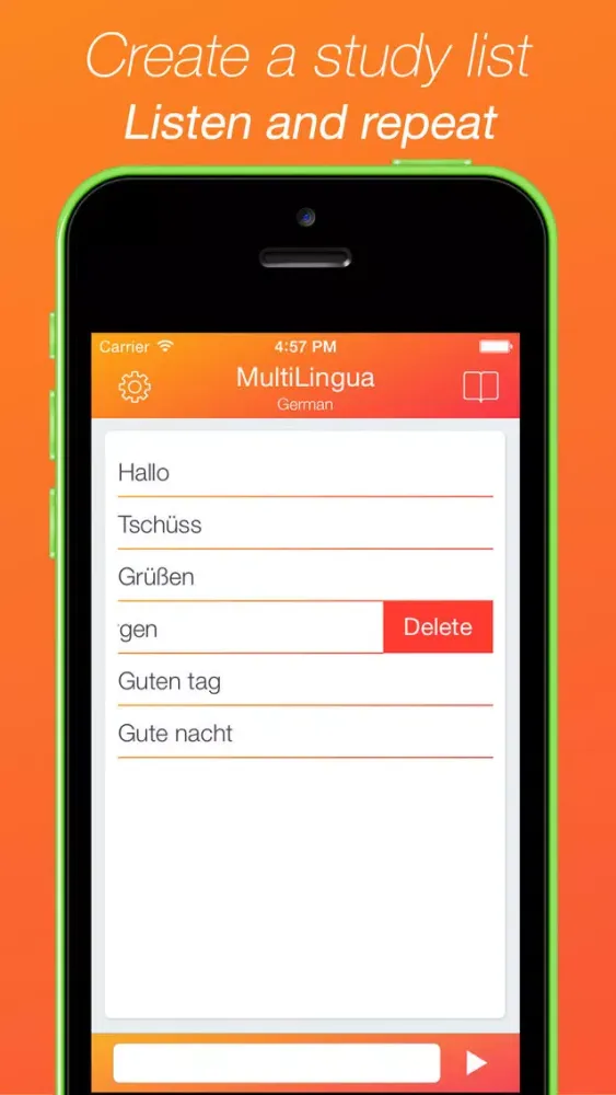 ภาพหน้าจอของ MultiLingua - Pronunciation Tool (Spanish, German, French, Chinese and many other languages)