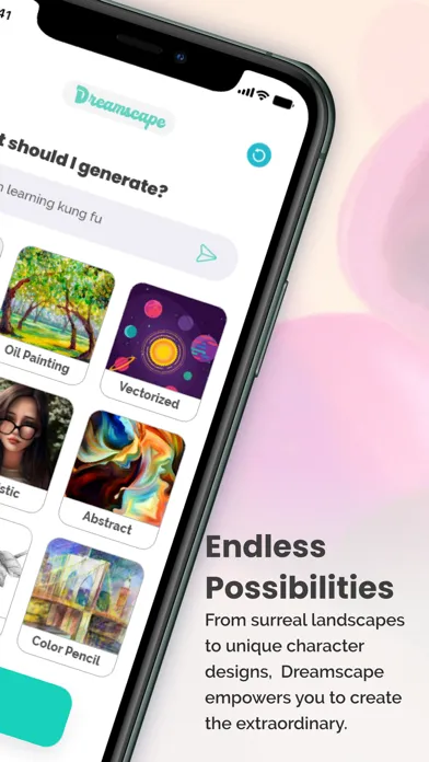 Dreamscape- AI Image Generator سکرین شاٹس