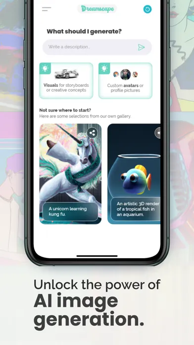 Dreamscape- AI Image Generator سکرین شاٹس