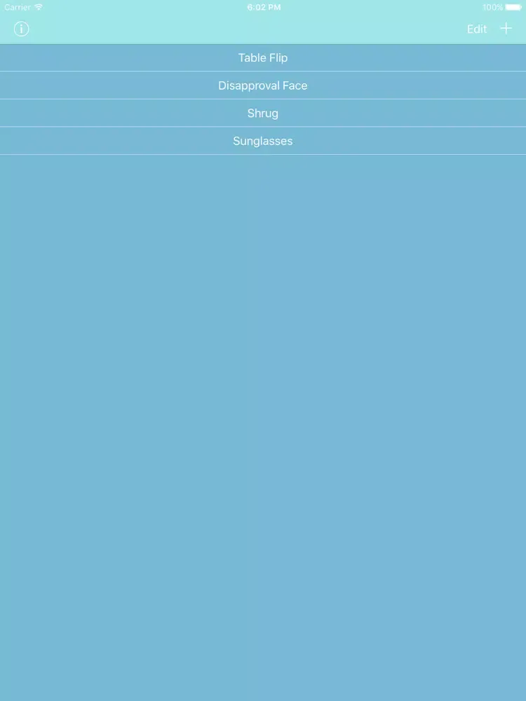 Zrzuty ekranu Emotiboard - An Emoticon Keyboard iPad 