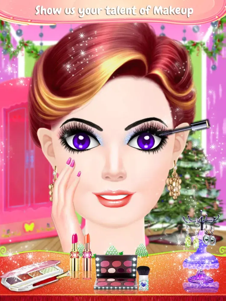 Christmas Party Hair Salon & Spa : Hairstyle Games iPad 應用截圖