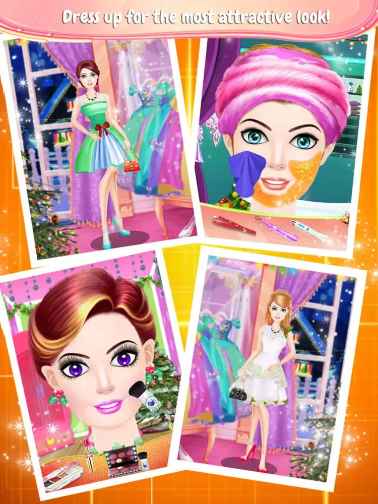 Christmas Party Hair Salon & Spa : Hairstyle Games iPad 應用截圖