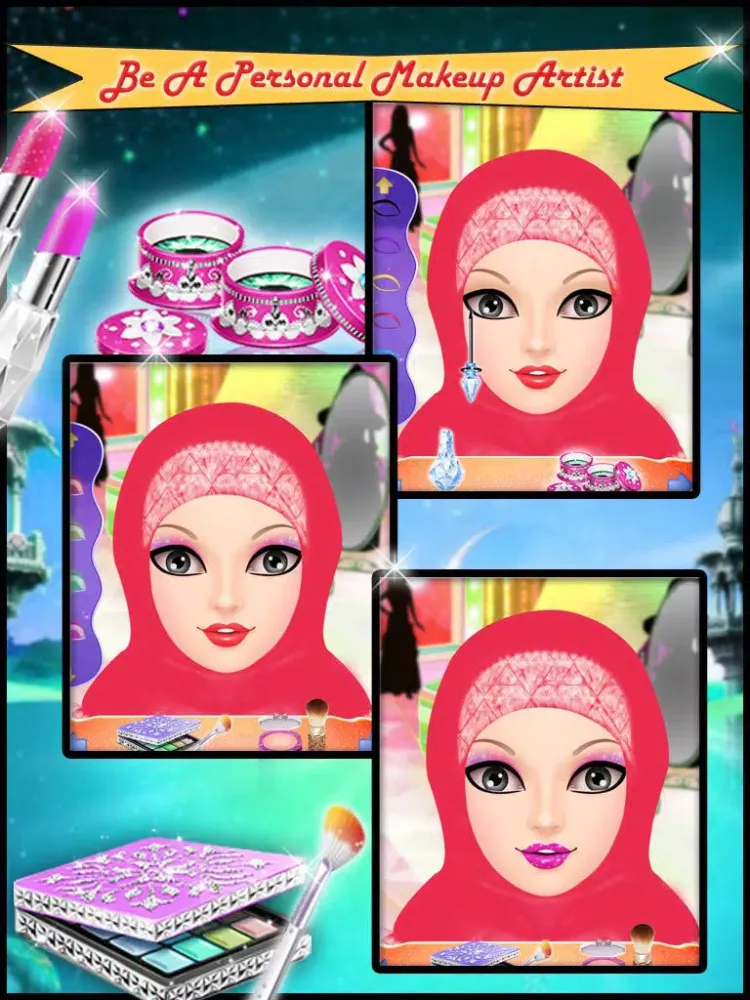 Hijab Makeover : Girls Game iPad  Screenshots