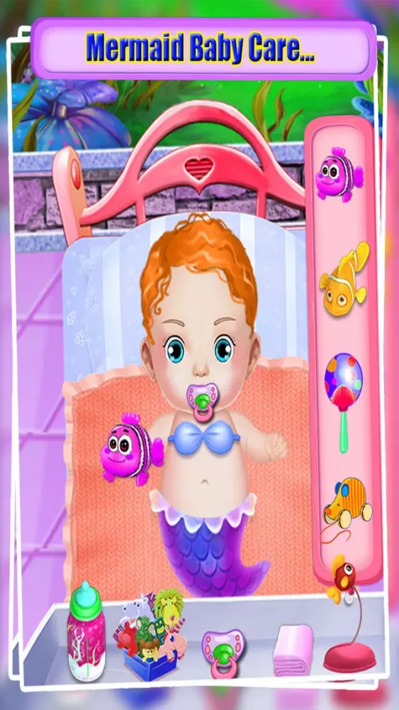 Captures d'écran de Mermaid Baby Care - Baby Born Dress Up Makeup and Spa with Mermaid World
