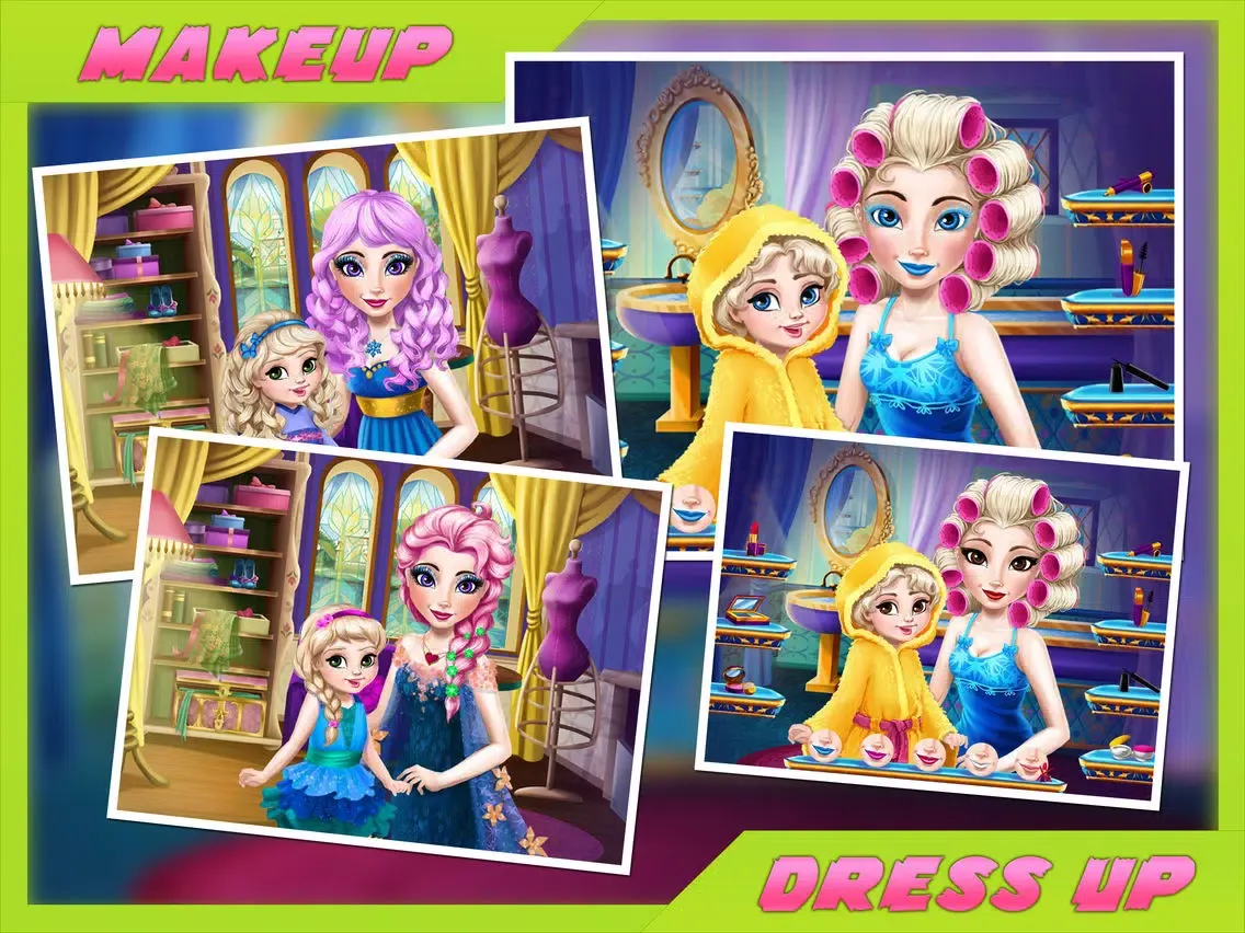 Mommy and Me Makeup Salon - Makeover games for Mommy and Girls iPad  Screenshots