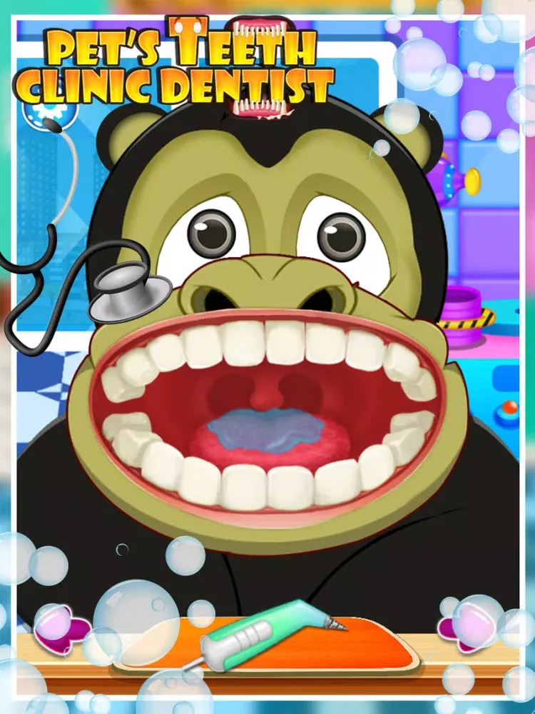 Pet's Teeth Clinic Dentist - Dentist Doctor Game For Kids iPad  Screenshots
