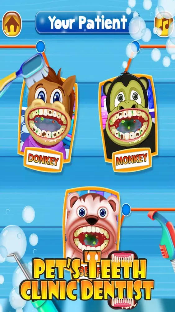 Pet's Teeth Clinic Dentist - Dentist Doctor Game For Kids Screenshots