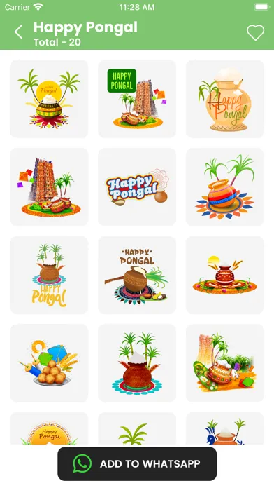 Pongal Stickers - WAStickers應用截圖