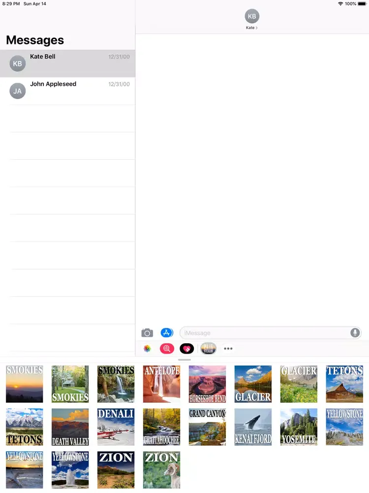 Park Stickers iPad 应用截图